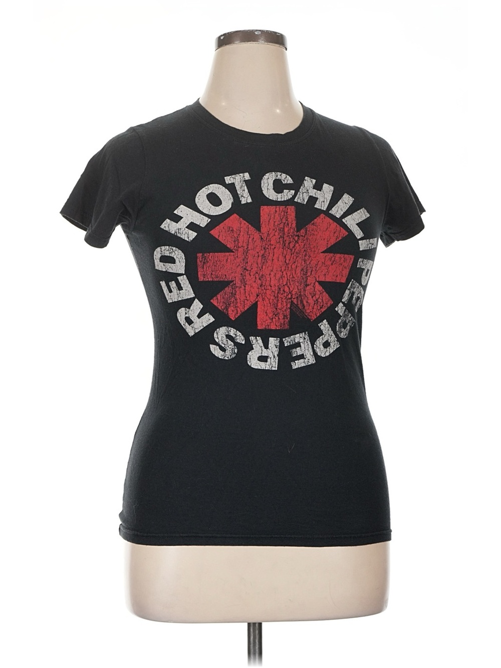 Authentic Red Hot Chili Peppers Band Concert Tee black w/Red Logo Size Medium